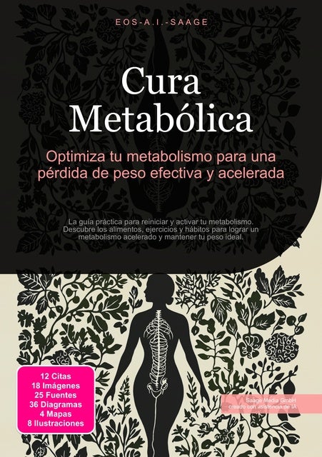 Cura Metabólica: Optimiza tu metabolismo para una pérdida de peso efectiva y acelerada de Eos A.I. Saage