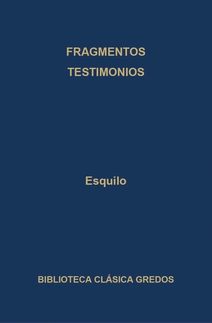 Fragmentos. Testimonios.